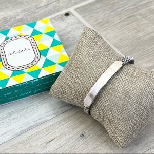 Stella & Dot Signature Silver ID Bracelet
